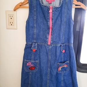 Betsey Johnson girls denim dress. Size 12 girls. 🛼🌈